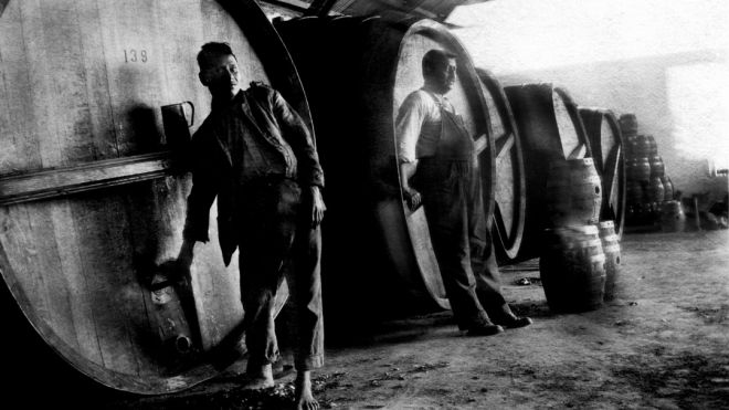 Bodegas de fermentación de Cervecería Centro Americana, S.A., c. principios del siglo XX