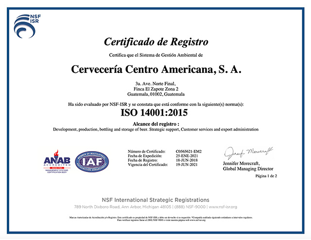 Cerveceria centro americana