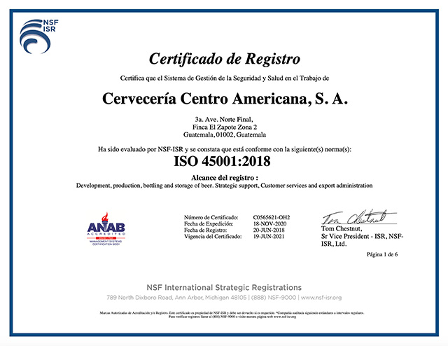 Cerveceria centro americana