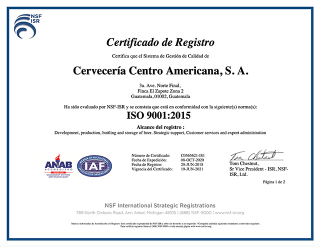 Cerveceria centro americana