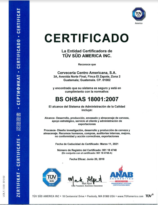 cerveceria centro americana