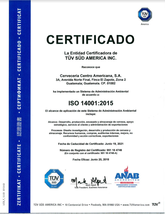 Cerveceria centro americana