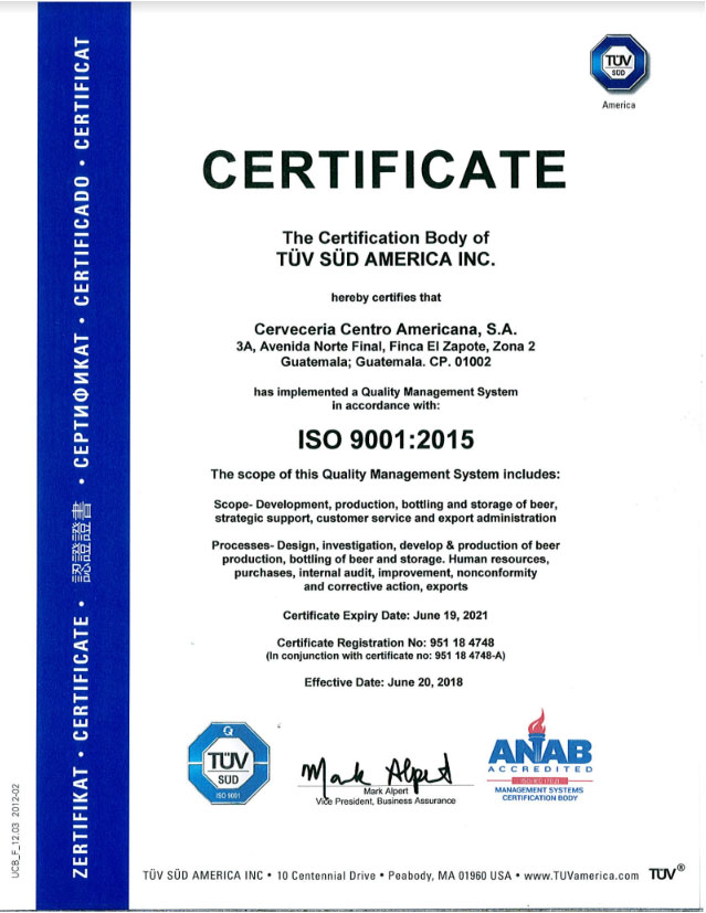 Cerveceria centro americana